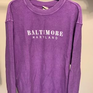 Ribbed Baltimore Maryland Sweatshirt
